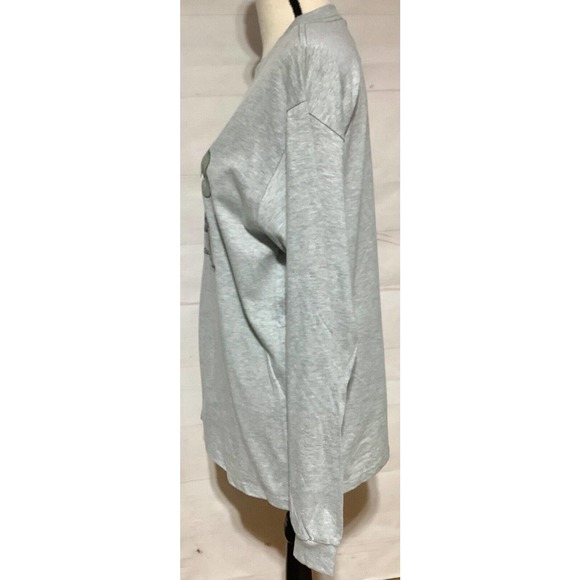 NWT Disney Store Sz M heather gray GRUMPY’S OUTPOST l/s unisex knit t-Shirt - Picture 2 of 8